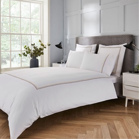 400 Thread Count Triple Row Cord Latte on White