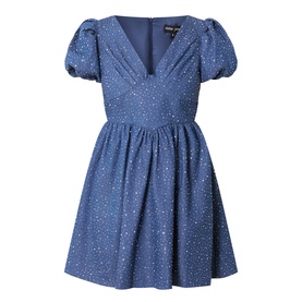 Daze Embellished Denim Mini Dress