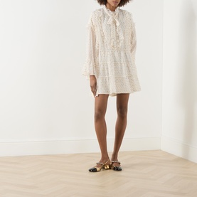 Fanciful Ruffle Mini Dress