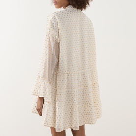 Fanciful Ruffle Mini Dress