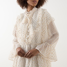 Fanciful Ruffle Mini Dress