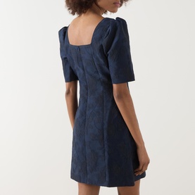 Frame Jacquard Mini Dress