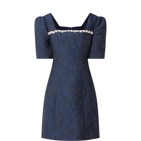 Frame Jacquard Mini Dress
