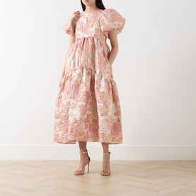 Harmonia Metallic Jacquard Dress