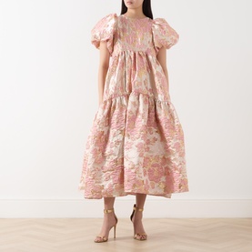 Harmonia Metallic Jacquard Dress