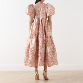 Harmonia Metallic Jacquard Dress