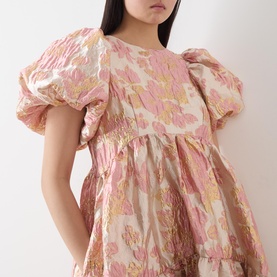 Harmonia Metallic Jacquard Dress