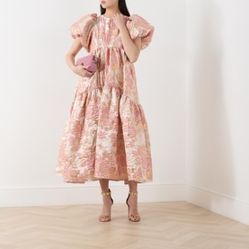 Harmonia Metallic Jacquard Dress