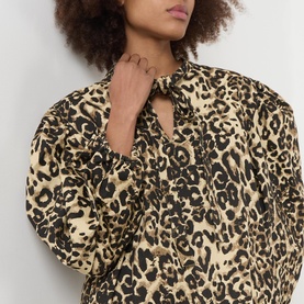 Mirage Leopard Mini Flared Dress