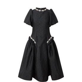 Viola Floral Jacquard Dress
