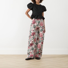Screenplay Jacquard Bow Top