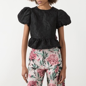 Screenplay Jacquard Bow Top
