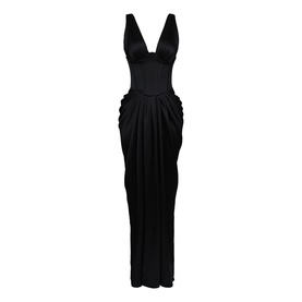Angeline Satin Hourglass Dress