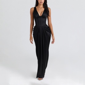 Angeline Satin Hourglass Dress