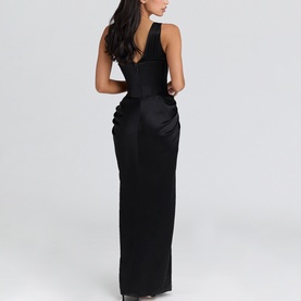 Angeline Satin Hourglass Dress
