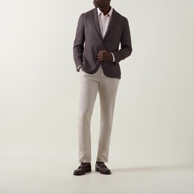 Hopsack Single-Breasted Blazer