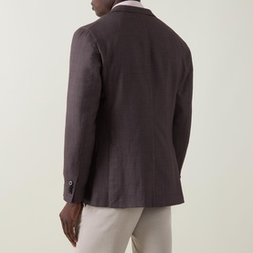 Hopsack Single-Breasted Blazer