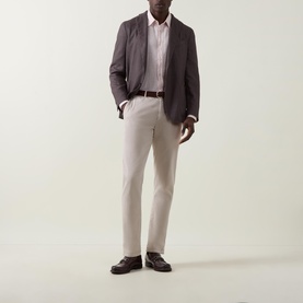 Hopsack Single-Breasted Blazer
