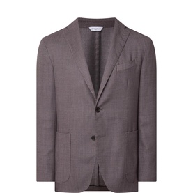 Hopsack Single-Breasted Blazer