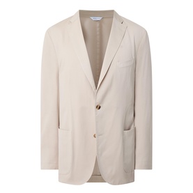 Micro Herringbone Single-Breasted Blazer