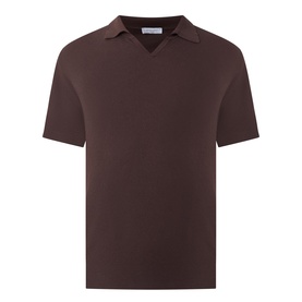 Structure Fine Knit Polo Shirt