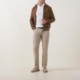Solid Long-Sleeved Polo Shirt