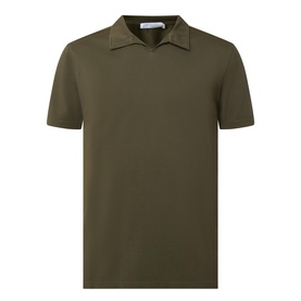 Pique Open Collar Polo Shirt