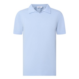 Pique Open Collar Polo Shirt
