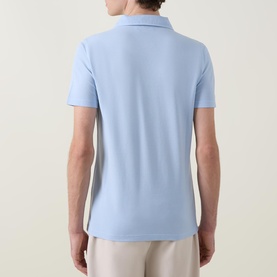 Pique Open Collar Polo Shirt