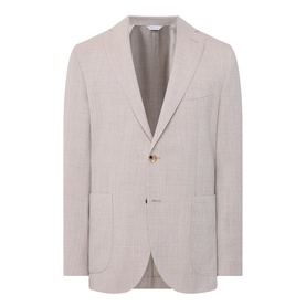 Hopsack Single-Breasted Blazer