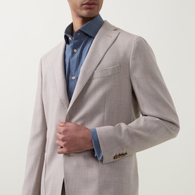 Hopsack Single-Breasted Blazer