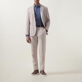 Hopsack Single-Breasted Blazer
