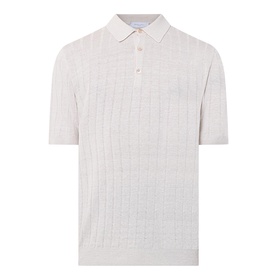 Rib Knit Polo Shirt