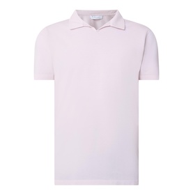Pique Open Collar Polo Shirt