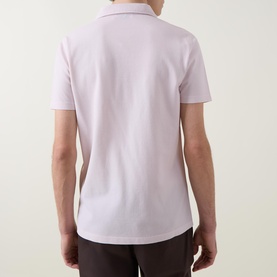 Pique Open Collar Polo Shirt