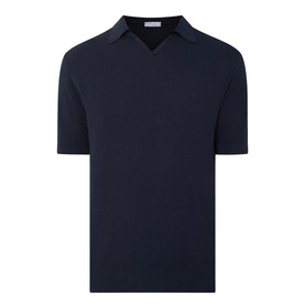 Structure Fine Knit Polo Shirt