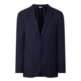 Single-Breasted Hopsack Blazer