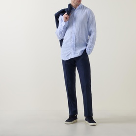 Single-Breasted Hopsack Blazer