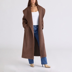 Cocoon Shawl Collar Coat