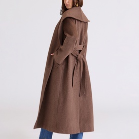 Cocoon Shawl Collar Coat