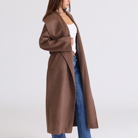Cocoon Shawl Collar Coat