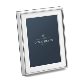 Georg Jensen Deco Picture Frame Large 13x18cm in mirror-polished silver stainless steel with slim border detail