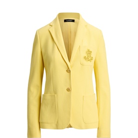 Bullion Single-Breasted Jacquard Blazer
