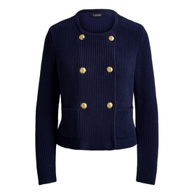 Double-Breasted Knitted Jacket