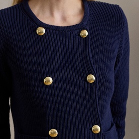 Double-Breasted Knitted Jacket