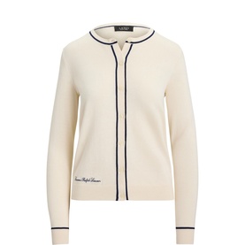 Script Logo Knitted Cardigan