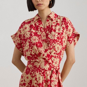 Floral Belted Dress