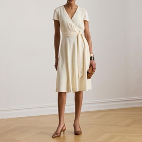 Belted Georgette Mini Dress
