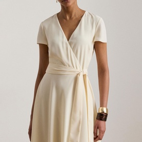 Belted Georgette Mini Dress