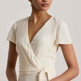 Belted Georgette Mini Dress